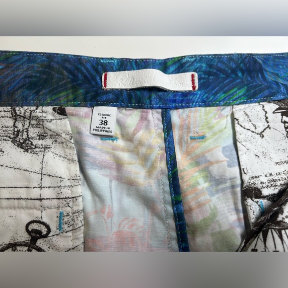 NWT Robert Graham Men Floral Tropical Print Costas Shorts Pant $148 Size 38 - Picture 7 of 11